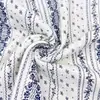 Tejido de Algodón de Gasa Crepé de Doble Capa con Estampado Floral para Ropa de Bebé, Pijamas, Mantas y Textiles Suaves para el Hogar