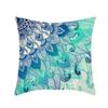 Funda de almohada de sofá de estilo nórdico con diseño de mandala colorido, corta, de felpa, de algodón y lino, con estampado de coche