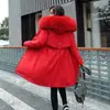 Nueva parka de longitud media para mujer, estilo coreano 2026 talla grande, abrigo de algodón con forro polar, chaqueta de algodón gruesa de invierno