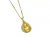Colgante Giratorio Versa Estilo Chino Nuevo Calabaza Fulu Otoño e Invierno Combinación Perfecta Diamante Incrustado de Circonio Arena Dorada del Campo Colgante Apilado