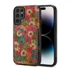 Denior é Adequado para Samsung Galaxy S26Ultra Cortiça Floral Porta-Cartão S25 Edge Suporte Capa de Celular