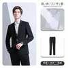Traje de Raya Traje Formal para Hombre y Mujer Mismo Ropa de Negocios Traje de Manga Larga Traje de Tres Piezas Vestido de Trabajo de Gerente de Hotel Vestido de Verano