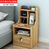 Mesa de cabeceira de grande capacidade simples simples multi-funcional Armário de cabeceira do quarto de armazenamento Armário de armazenamento simples rack de armazenamento