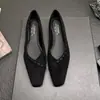 Zapatos de tacón alto estilo francés sin cordones para mujer, Colección Otoño 2026, Zapatos de moda con punta cuadrada, Zapatos de mujer de moda con costuras para jóvenes