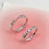 Anillo Mobius de Enamorados Anillo de Pareja, Diseño Único, Versátil, Moderno, Lujo Ligero, Anillo de Par Unisex, Regalo para Novia