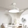 Lámpara de Ventilador Invisible 2025 Nueva Lámpara de Ventilador de Techo Sala de Estar Comedor Dormitorio Habitación Ventilador Eléctrico Integrado Lámparas Zhongshan