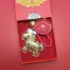 Colgante de Bolsita de Oro Puro 999 del Año del Caballo, Llavero, Regalo para Clientes de Banco, Empresa, Empresa de Seguros
