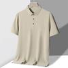 Camisa Polo Jhod160G para Hombre de Manga Corta Fina de Negocios con Cuello Camisero Camiseta Absorbente de Humedad, Transpirable, de Secado Rápido, para Deportes y Ocio