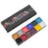 Pintura al Óleo de 20 Colores con Etiquetado para Pintura Facial, Maquillaje de Escenario, Pintura Corporal, Halloween y Navidad