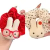 Lindo Conejo con Gafas de Lunares y Gato, Ligas para el Cabello, Scrunchies, Bandas Elásticas para Cola de Caballo Alta Femeninas, Ligas para Rodete
