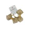 Corda de cabeça de bebê original, doce, para meninas, crianças, leve, dourada, listra, fio de seda, mini laço, faixa de couro, corda de cabelo