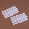 Caja de Plástico Transparente de 12 Compartimentos para Empaquetar Medicina para Uñas Artísticas Caja de Abalorios Lista para Usar Caja DIY Caja de Empaque para Accesorios de Ferretería para Uñas