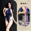 Uniforme Sexy de Lencería Nuevo de Shangyi Verano Puro Deseo Estilo Japonés Estilo Botón Oculto Abertura en la Entrepierna No Necesita Quitarse el Mono Dead Water 8648