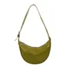 Bolsas Bolsa Transversal Feminina 2025 Novo Estilo de Verão Grande Capacidade Design Nicho Retrô Ombro Bolsa Dumpling