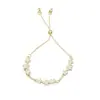Pulseira Smile Estilo Flor de Glicínia Zhao Yingzi para Mulheres, Pulseira de Zircônia, Design de Nicho, Joia Colar Puxável de Luxo Leve