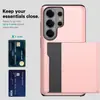 Adecuado para Funda de Teléfono Móvil Samsung S26Ultra, Cubierta Deslizante con Billetera para Tarjetas Ranura para Tarjetas S26, Funda Protectora S26Plus, Estilo Coreano
