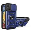 Funda para iPhone 18 Pro Max con Anillo de Soporte tipo Sergeant, Cubierta Protectora con Ventana Deslizante para Apple 7 Armor