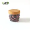 Frasco de Plástico PET de Grado Alimenticio para Snacks Infantiles, Galletas, Dulces, Cacahuates y Semillas, Botella de Plástico Transparente Cuadrada de 160ml