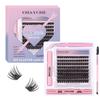 Kit de Ferramentas para Aplicação de Cílios Postiços DIY Segmentados Transfronteiriços Europeus e Americanos 10-16mm Cabelo Natural em Cachos Únicos Cola para Cílios Postiços