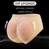 Bragas Triángulo de Gran Tamaño Transfronterizas para Mujer con Almohadillas Falsas para Glúteos, Pantalones de Cintura Baja Realzadores de Cadera, Moldeador de Glúteos con Forma de Durazno