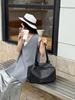 2025 Nova Moda Retrô Bolsa de Mão Axilar Couro Genuíno Feminina Ombro para Trabalho Boston Grande Capacidade Feminina