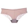 Braguitas de seda helada de una pieza sin costuras para mujer, entrepierna de algodón puro, bragas sexys de cintura baja con realce de glúteos y encaje.
