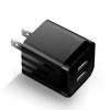 CE Certified Dual USB Charger Square Mini Dual Port Cabeça de carregamento Cross-border Hot Sale Color Dual USB Adapter