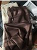¡Pantalones Nube de Lana Tencel! Caída Cálida y Amigable con la Piel, Sueltos y Adelgazantes, Cintura Elástica, Pantalones Casuales Rectos de Pierna Ancha para Mujer en Otoño