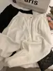 ¡El ambiente elegante potencia tu estilo! Pantalones Blancos de Lino de Tiro Alto de Pierna Ancha con un Ajuste Relajado para Mujer, Verano 2026