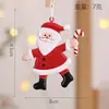 Colgante Pequeño de Hierro Caliente de Santa Claus Transfronterizo Arreglo de Escena Navideña Árbol de Navidad Muñeco de Nieve Reno Adornos Colgantes