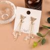 Nuevos Aretes de Moda con Aguja de Plata S925, Mariposa, Borla Larga, Aretes de Moda con Diamantes Elegantes para Verano Primavera, para Mujer 285
