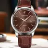 Reloj Luckyfo Nuevo Genuino de Tendencia para Hombre Reloj Mecánico No Automático Reloj para Hombre Resistente al Agua Calendario
