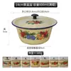 Bacia de bolo bacia de esmalte caixa bacia de bolo de cavalo bacia de porcelana de banha à moda antiga bacia de sopa de esmalte bacia de porcelana à moda antiga bacia de cobertura de bolo nostálgica