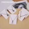 Colar com Pingente Pequeno Fresco Estilo Coreano Cartão de Papel Simples 6*8 Papel Revestido com Bolsa Opp
