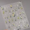 Marco de Fotos Estilo Fresco Vintage Pegatinas de Uñas con Forma de Lazo Ts4078 Estilo Pastoral Francés Pegatinas Florales de Cerezo para Uñas