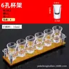 Suporte de Caneca de Cerveja Acrílico Bar KTV Plástico Buraco Redondo Buraco Quadrado Baijiu Suporte para Copo Octogonal Suporte para Copo 6-Cabeça 12-Cabeças