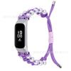 Para Samsung Galaxy fit-e/SM-R375 Smart Strap Pearl trançado guarda-chuva corda correia ajustável