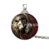 Collar de Gema de Tiempo Flor/Dragón/Tigre Bagua Taiji Collar con Colgante Nuevo Europeo y Americano Joyería
