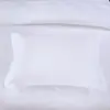 Juego de Ropa de Cama de Cuatro Piezas para Hotel, Algodón Puro Blanco Satén 60S, Compra al por Mayor para Camas Dobles de Casa de Huéspedes