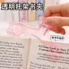 Novo Clipe de Livro com Cabeça de Domo Transparente Abertura Grande Clipe de Leitura Artefato de Leitura para Estudante Clipe de Livro Clipe de Planejador Fabricante Atacado