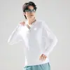 Ropa popular para exteriores con protección solar UPF50+ de seda helada para hombres y mujeres, chaqueta de verano para la piel para mujeres, chaqueta ligera delgada con protección UV para hombres