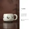 Taza de Oficina de Apsaras Voladoras de Dunhuang Taza de Cerámica Ru Kiln con Tapa Separación de Agua y Té Taza con Infusor de Té Taza de Gama Alta Souvenir
