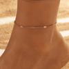 Estilo Ins Europeo y Americano Nuevos Accesorios para el Pie Verano Cadena Simple Multicapa Tobillera Tobillera Transfronterizo Playa Accesorios para el Pie Venta al por Mayor