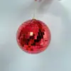 3-30cm Bola de Espejo de Vidrio Reflectante Roja Bola de Discoteca Boda Navidad Varias Decoraciones para Fiestas Festivas Regalos