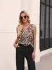 Ropa Casual de Moda Transfronteriza Europea y Americana con Estampado de Leopardo, Tallas Grandes para Mujer, Corte Ajustado, Ropa de Tallas Grandes para Mujer de Venta Caliente en Amazon para Verano