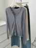 Cárdigan de Encaje Tejido para Protección Solar Chaqueta Delgada Chal de Mujer Verano con Falda de Tirantes y Camisa Top Acondicionada