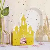 Temporada de Graduación Navideña Caja de Dulces Princesa Castillo Oro Flash Fiesta de Cumpleaños de Bebé Cartón de Dulces de Graduación Caja Decorativa