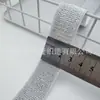 Em estoque 1-5cm elástico com glitter dourado e prateado para decoração de roupas, acessórios de bolsa e cinto, elástico de seda brilhante dourado e prateado