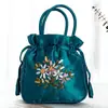 Bolsa pequeña de tela bordada de mano, bolsa de compras para personas de mediana edad y mayores, bolsa para el teléfono, mini cartera, bolso de mamá