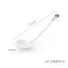 10 Colheres de Melamina Estilo Japonês Casco de Tartaruga para Uso Comercial, Colheres Longas para Hot Pot Picante e Sopas de Macarrão, Colheres de Sopa Grandes de Plástico com Cabo Longo